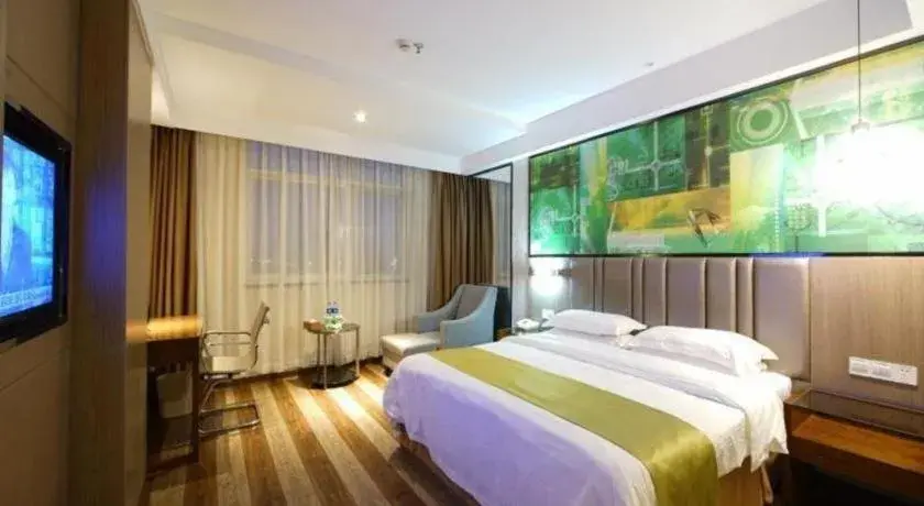 Bed in GreenTree Inn Fujian Fuzhou Software Park River View Business Hotel Bed in GreenTree Inn Fujian Fuzhou Software Park River View Business Hotel
