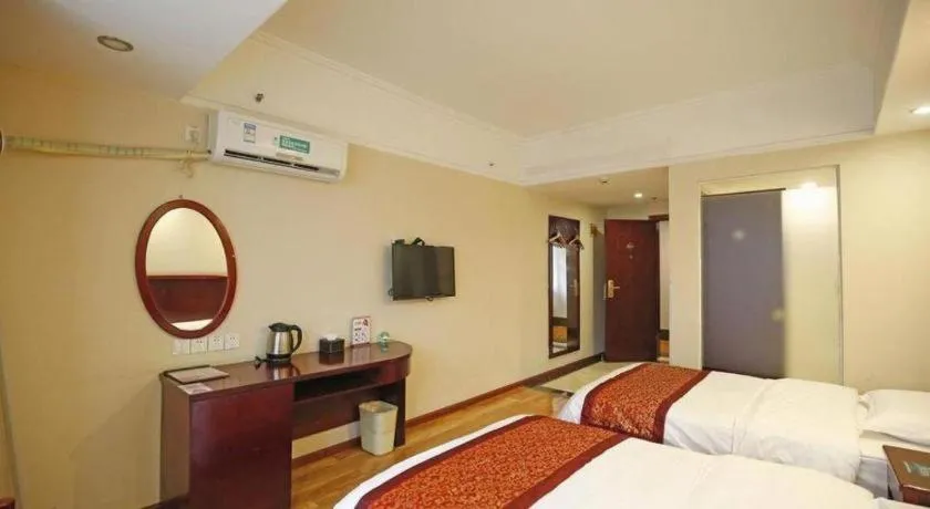 Bed in GreenTree Inn Chengdu North Railway Station Beichengtianjie Business Hotel