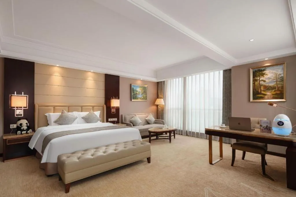 Bed in Howard Johnson Zunyue Hotel Chengdu