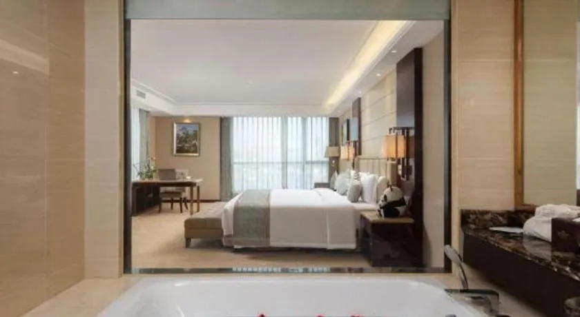 Bed in Howard Johnson Zunyue Hotel Chengdu