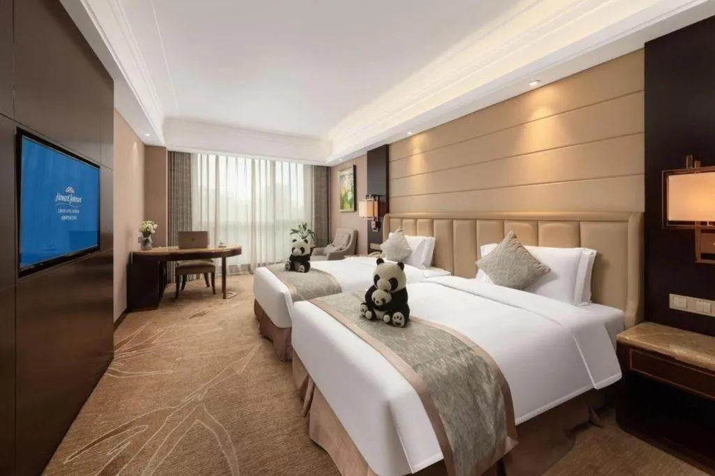 Bed in Howard Johnson Zunyue Hotel Chengdu