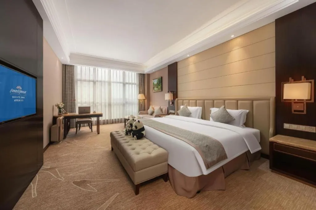 Bed in Howard Johnson Zunyue Hotel Chengdu