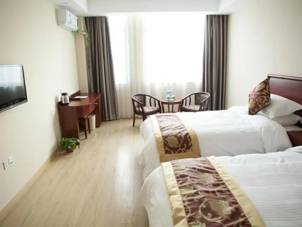 Bed in GreenTree Inn Jiansu Nantong Tongzhouwan Huanghe Road Business Hotel Bed in GreenTree Inn Jiansu Nantong Tongzhouwan Huanghe Road Business Hotel