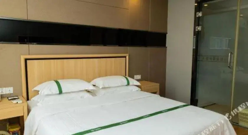 Bed in GreenTree Inn Jiansu Nantong Tongzhouwan Huanghe Road Business Hotel Bed in GreenTree Inn Jiansu Nantong Tongzhouwan Huanghe Road Business Hotel
