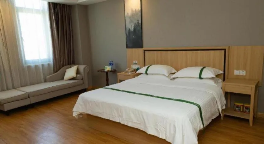 Bed in GreenTree Inn Jiansu Nantong Tongzhouwan Huanghe Road Business Hotel