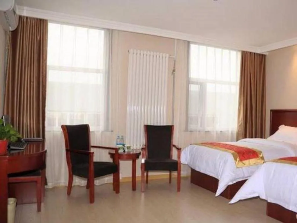 Bed in GreenTree Inn Beijing Tonzhou Maju Bridge No.2 Express Hotel