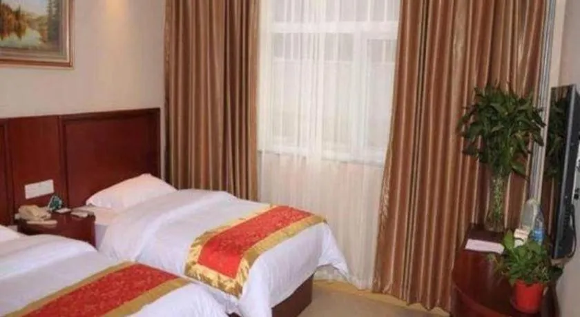 Bed in GreenTree Inn Beijing Tonzhou Maju Bridge No.2 Express Hotel