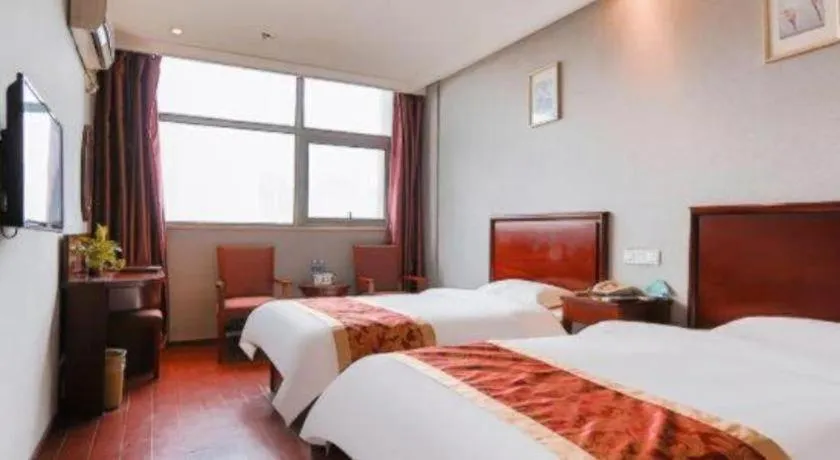 Bed in GreenTree Inn Suzhou Shihu Suli Road Express Hotel