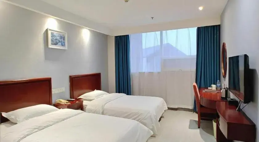 Bed in GreenTree Inn Nanjing Dachang Getang Metro Station Express Hotel Bed in GreenTree Inn Nanjing Dachang Getang Metro Station Express Hotel