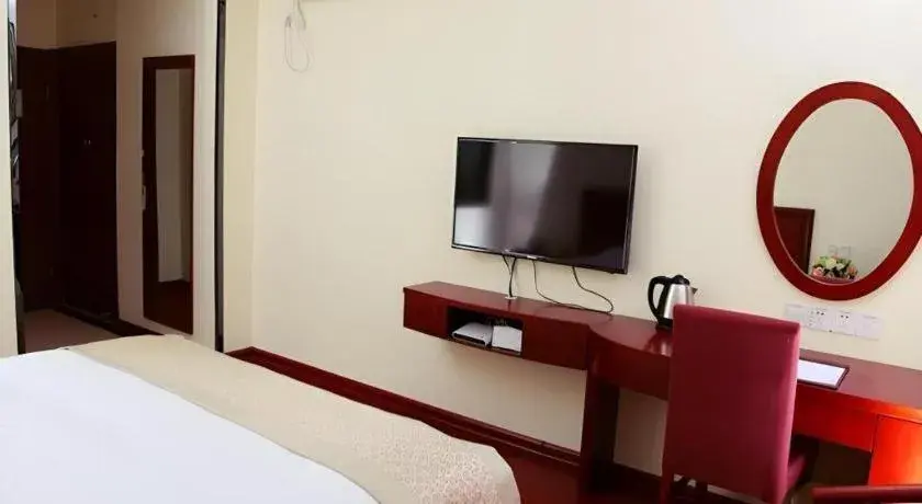 Bed in GreenTree Inn Nanjing Dachang Getang Metro Station Express Hotel Bed in GreenTree Inn Nanjing Dachang Getang Metro Station Express Hotel