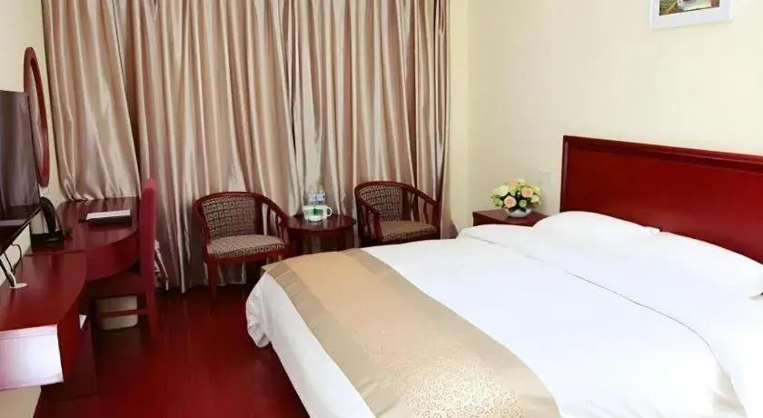 Bed in GreenTree Inn Nanjing Dachang Getang Metro Station Express Hotel Bed in GreenTree Inn Nanjing Dachang Getang Metro Station Express Hotel