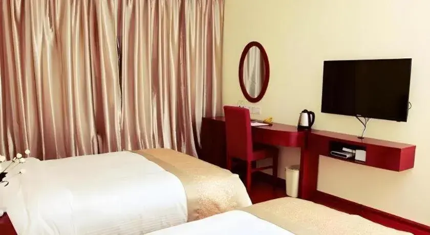 Bed in GreenTree Inn Nanjing Dachang Getang Metro Station Express Hotel Bed in GreenTree Inn Nanjing Dachang Getang Metro Station Express Hotel