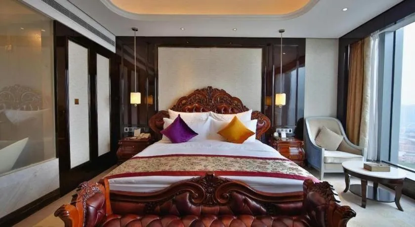 Bed in Chengdu Charming Yard Nature Nook Hotel