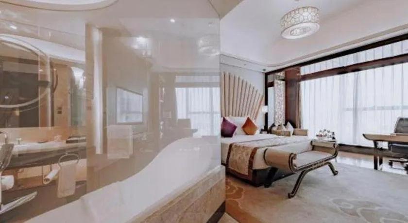 Bed in Chengdu Charming Yard Nature Nook Hotel