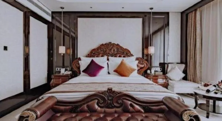 Bed in Chengdu Charming Yard Nature Nook Hotel