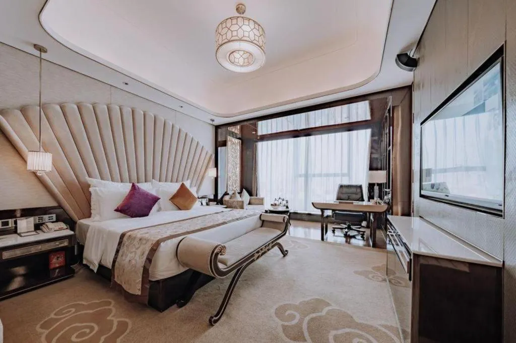 Bed in Chengdu Charming Yard Nature Nook Hotel