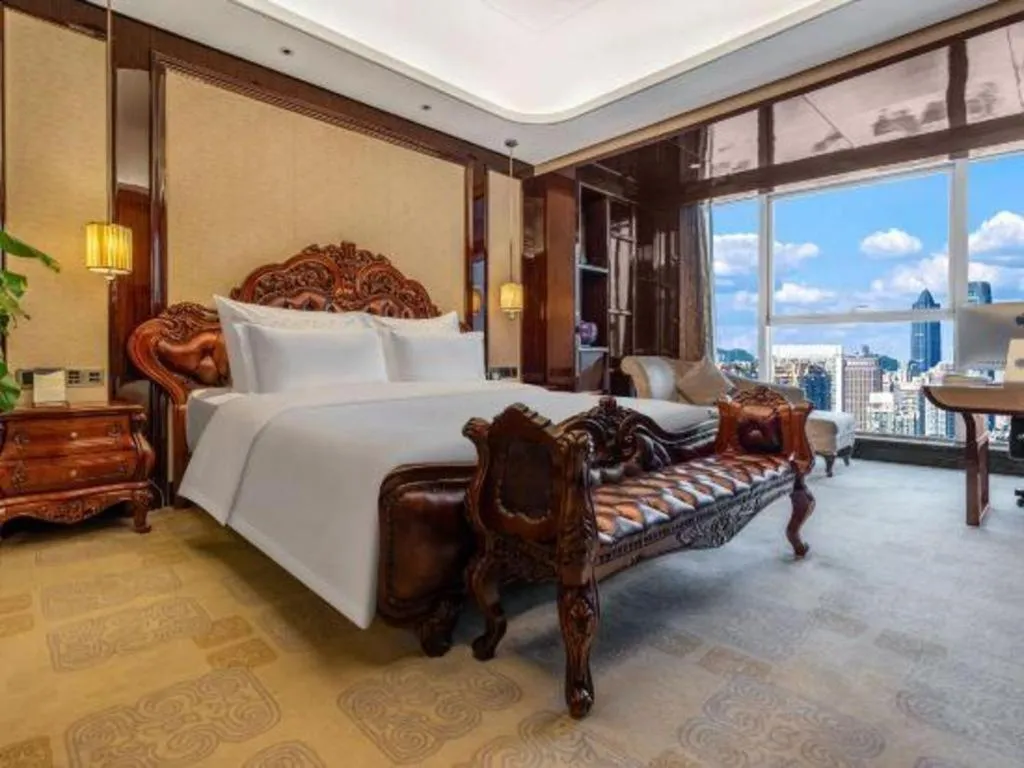 Bed in Chengdu Charming Yard Nature Nook Hotel