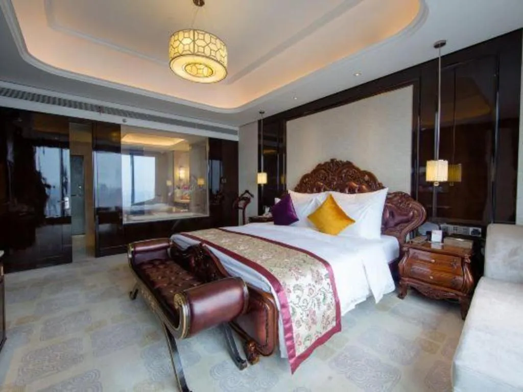 Bed in Chengdu Charming Yard Nature Nook Hotel