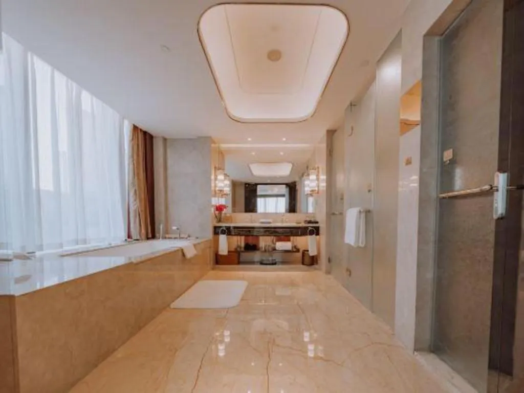 Bed in Chengdu Charming Yard Nature Nook Hotel