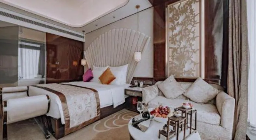 Bed in Chengdu Charming Yard Nature Nook Hotel