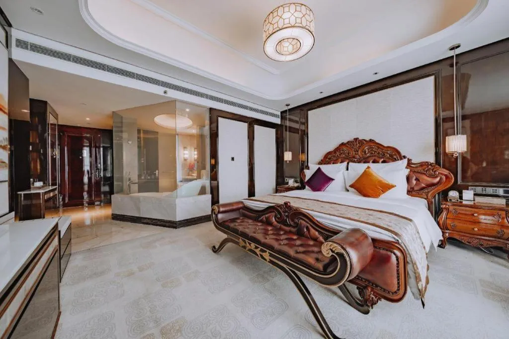 Bed in Chengdu Charming Yard Nature Nook Hotel