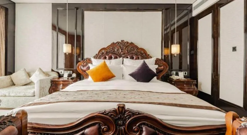 Bed in Chengdu Charming Yard Nature Nook Hotel