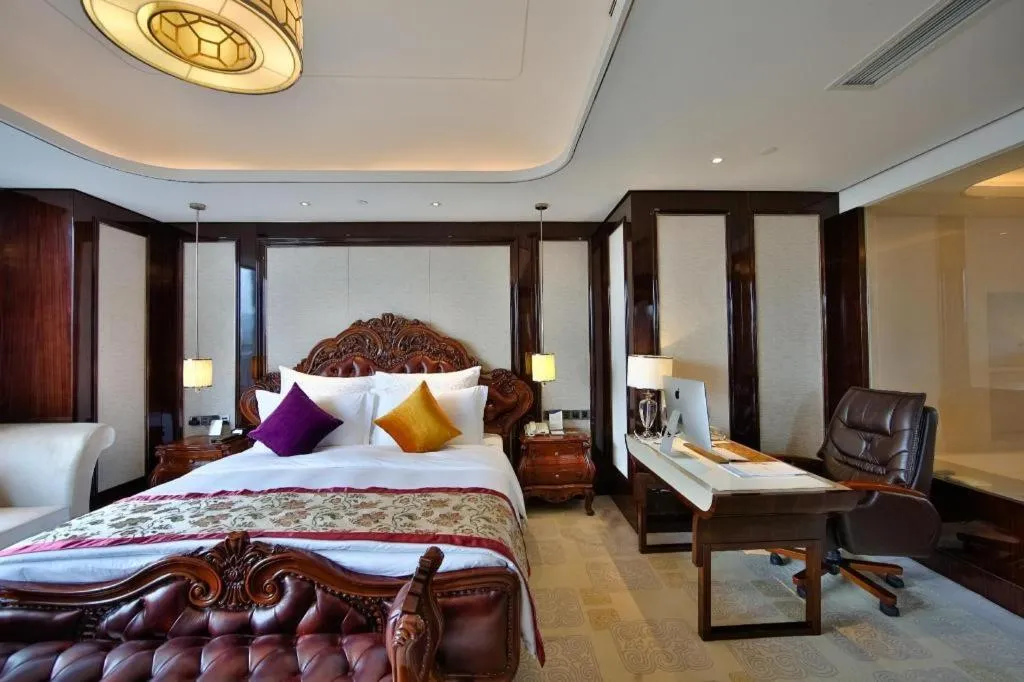 Bed in Chengdu Charming Yard Nature Nook Hotel