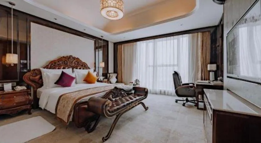 Bed in Chengdu Charming Yard Nature Nook Hotel