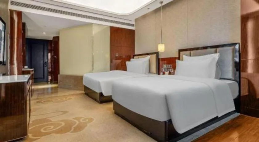 Bed in Chengdu Charming Yard Nature Nook Hotel