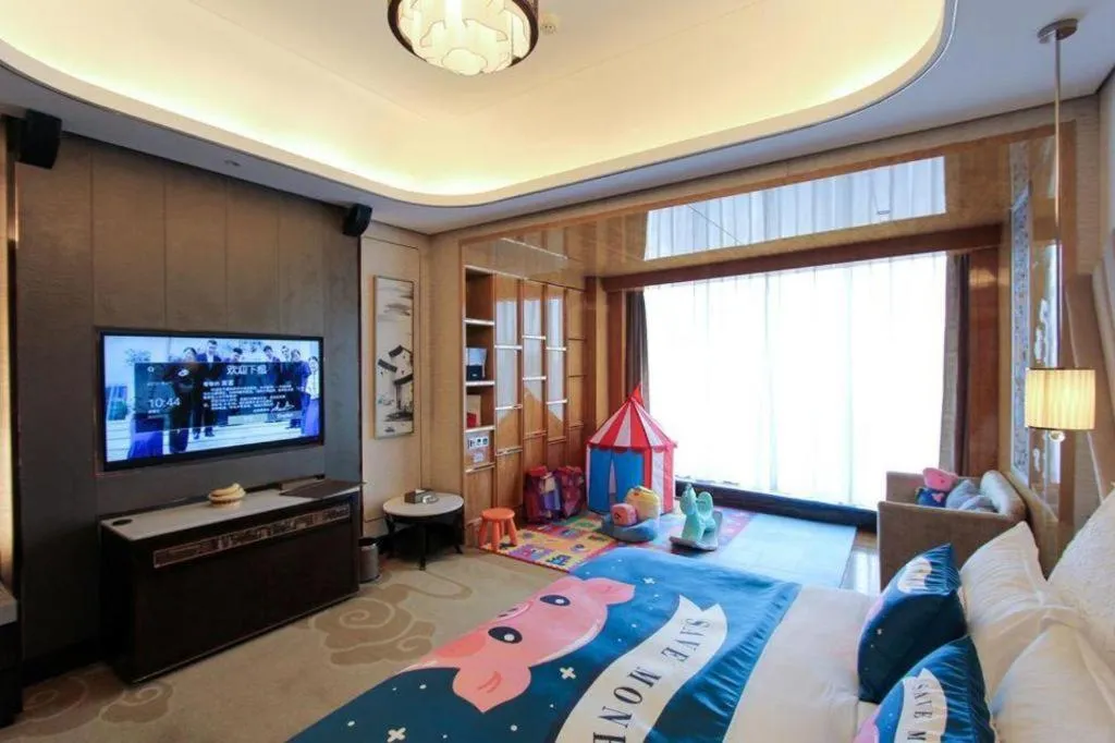 Bed in Chengdu Charming Yard Nature Nook Hotel