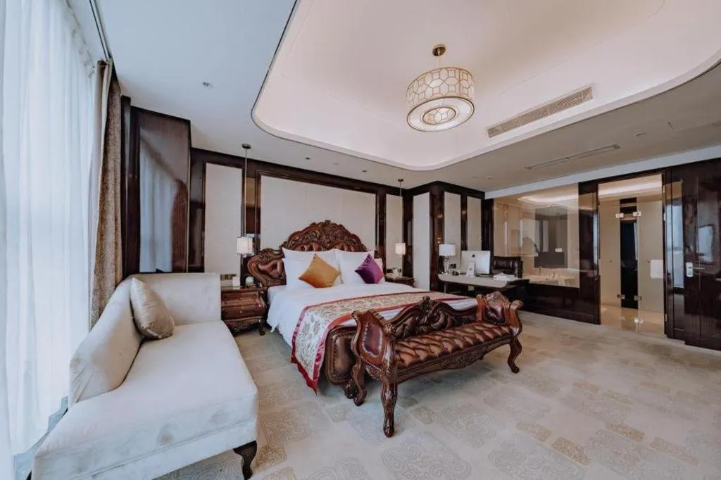 Bed in Chengdu Charming Yard Nature Nook Hotel