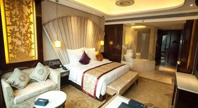 Bed in Chengdu Charming Yard Nature Nook Hotel