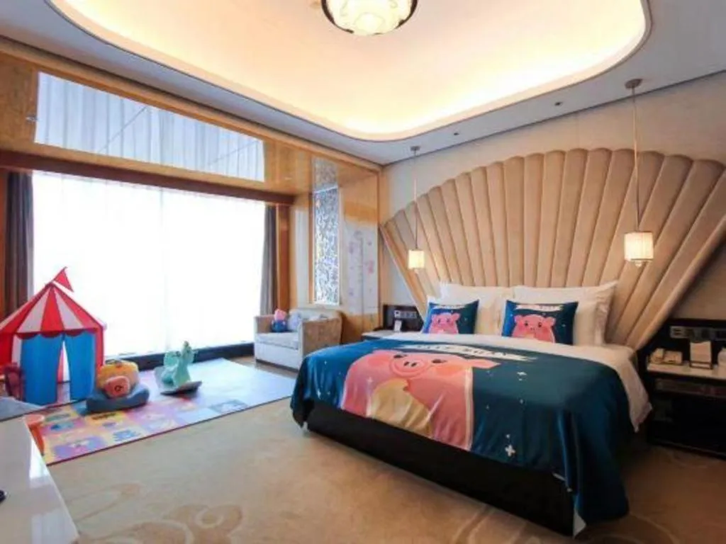 Bed in Chengdu Charming Yard Nature Nook Hotel