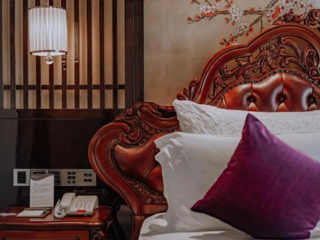 Bed in Chengdu Charming Yard Nature Nook Hotel