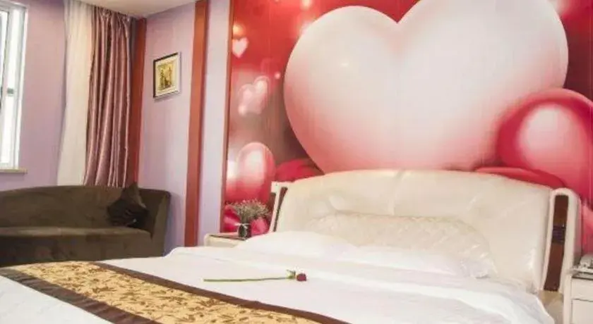 Bed in GreenTree Inn JiangSu Wuxi Jiangyin City QinGYAng Town Fuqian Road Express Hotel Bed in GreenTree Inn JiangSu Wuxi Jiangyin City QinGYAng Town Fuqian Road Express Hotel