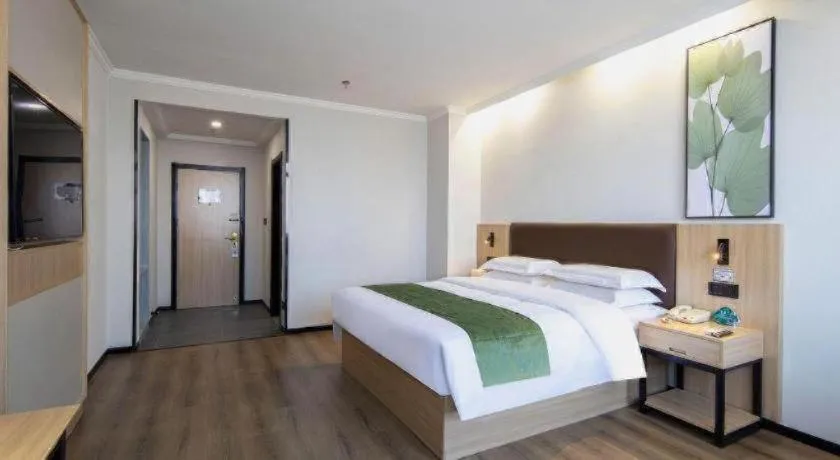 Bed in GreenTree Inn Hefei Feidong Guiwang Road Luzhou Medical School Business Hotel