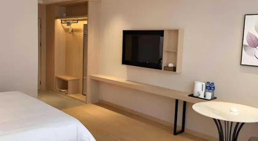 Bed in GreenTree Inn Chizhou Pingtian Lake Qingfeng Avenue Business Hotel Bed in GreenTree Inn Chizhou Pingtian Lake Qingfeng Avenue Business Hotel