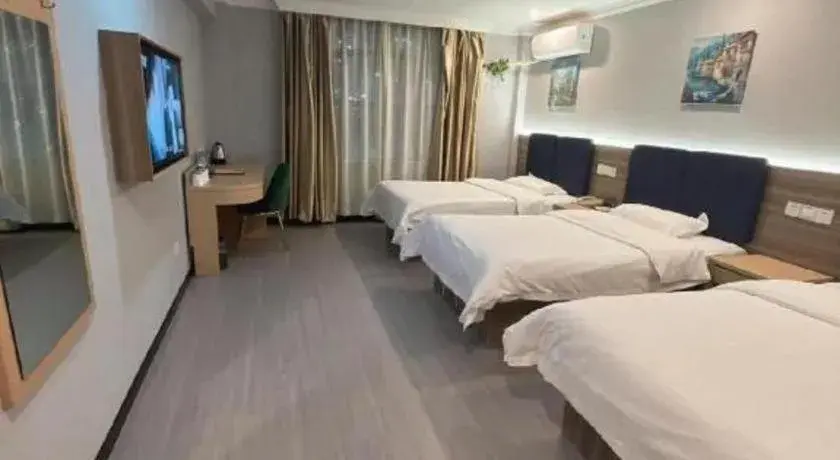 Bed in GreenTree Inn Shanghai MinHang ZhuanQiao Subway Station East ZhuanXing Road Shell Hotel Bed in GreenTree Inn Shanghai MinHang ZhuanQiao Subway Station East ZhuanXing Road Shell Hotel