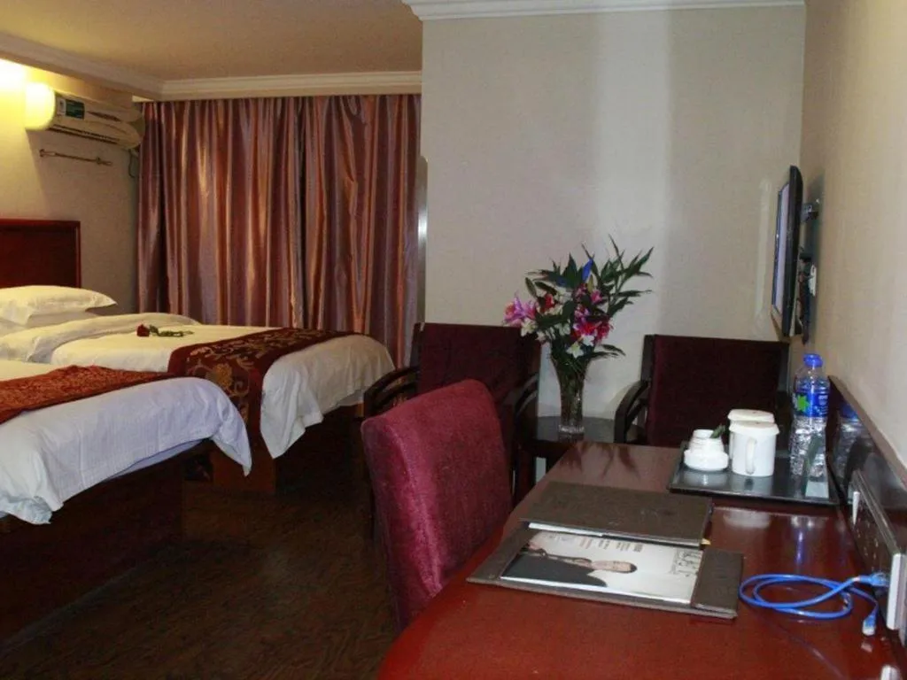 Bed in GreenTree Inn Shanghai Guangxin Road Tongji Hospital Express Hotel