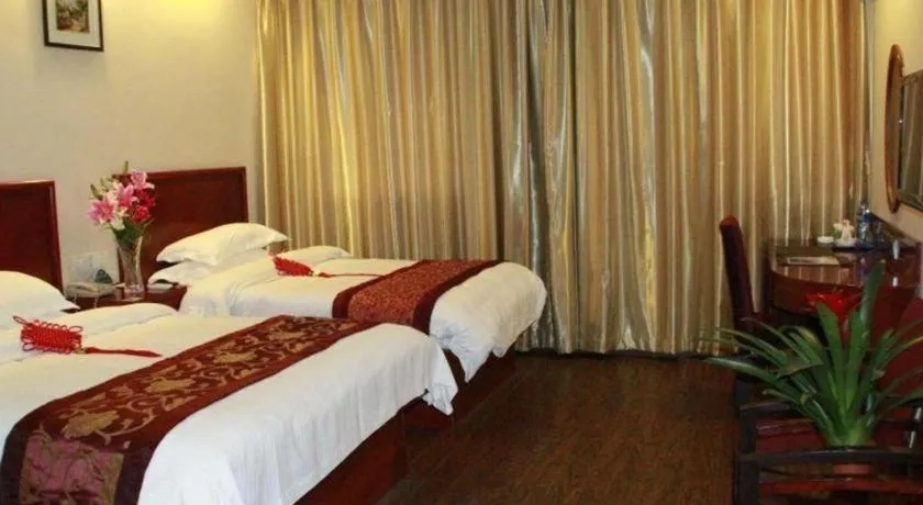 Bed in GreenTree Inn Shanghai Guangxin Road Tongji Hospital Express Hotel