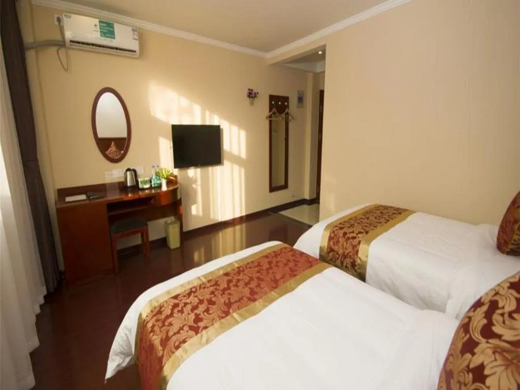 Bed in GreenTree Inn Ningde Gutian County Chengdong Street Business Hotel