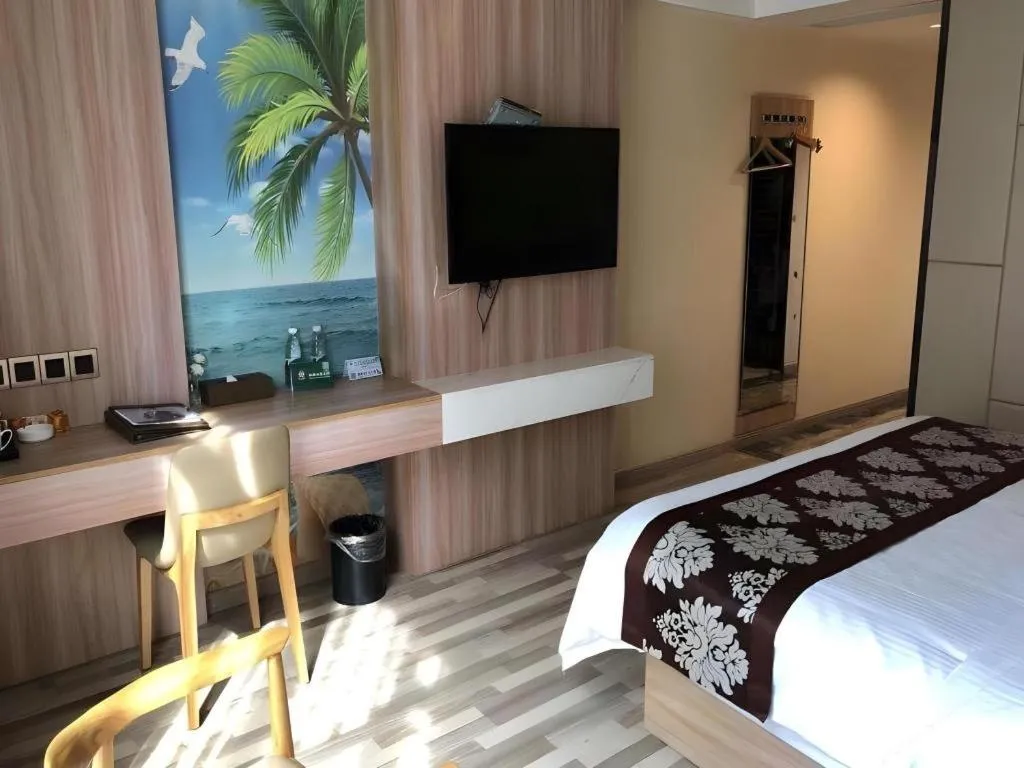 Bed in GreenTree Inn Ningde Gutian County Chengdong Street Business Hotel