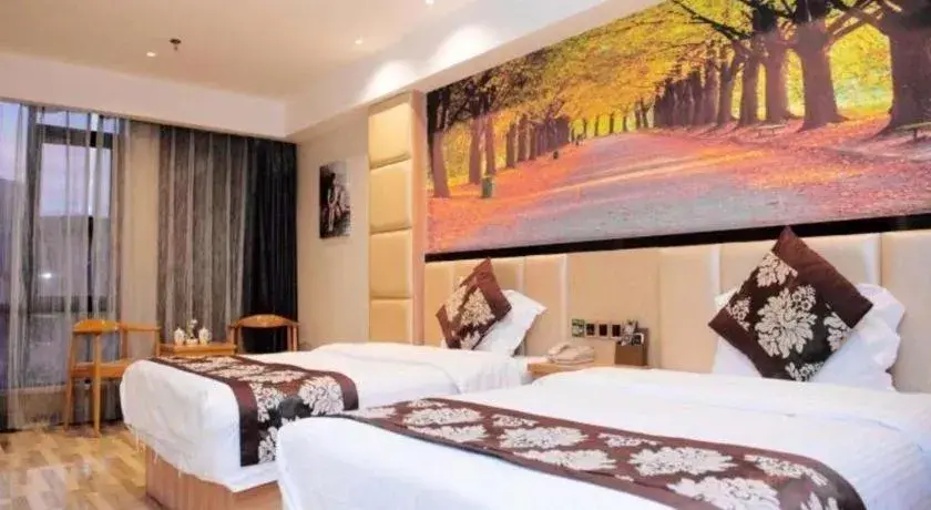 Bed in GreenTree Inn Ningde Gutian County Chengdong Street Business Hotel Bed in GreenTree Inn Ningde Gutian County Chengdong Street Business Hotel