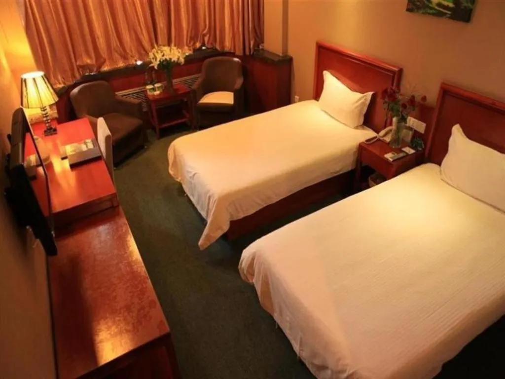 Bed in GreenTree Inn Lanzhou Yantan Road Express Hotel