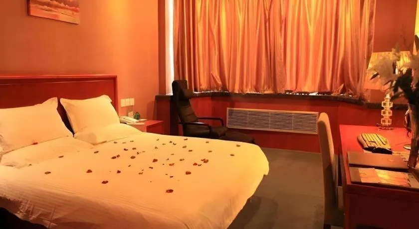 Bed in GreenTree Inn Lanzhou Yantan Road Express Hotel