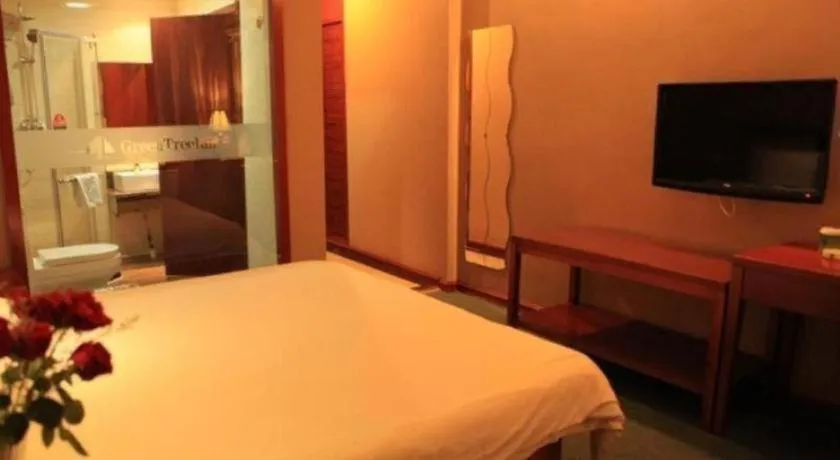 Bed in GreenTree Inn Lanzhou Yantan Road Express Hotel