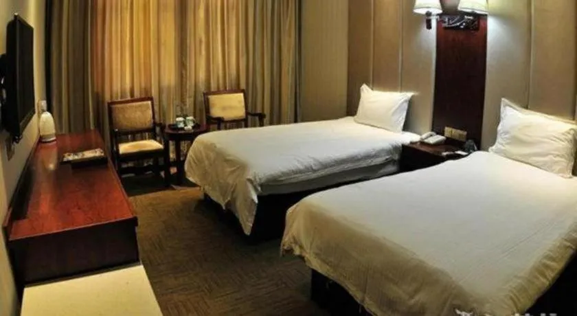 Bed in GreenTree Inn Lanzhou Yantan Road Express Hotel