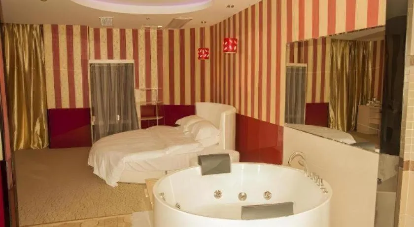 Bed in GreenTree Inn Wuhu Fangte Second Phase Nanxiang Wanshang Express Hotel