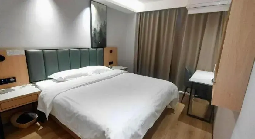 Bed in GreenTree Inn Langfang GuanGYAng District GuanGYAng Road City Government Express Hotel Bed in GreenTree Inn Langfang GuanGYAng District GuanGYAng Road City Government Express Hotel