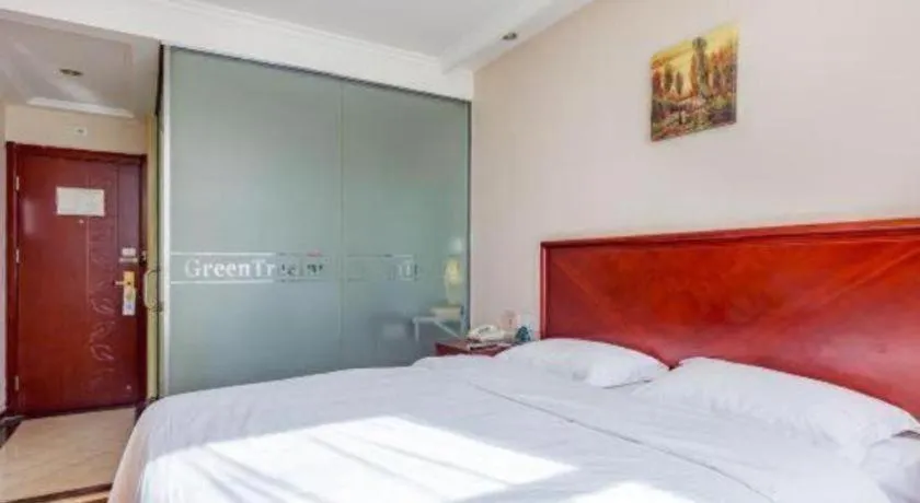 Bed in GreenTree Inn Langfang GuanGYAng District GuanGYAng Road City Government Express Hotel